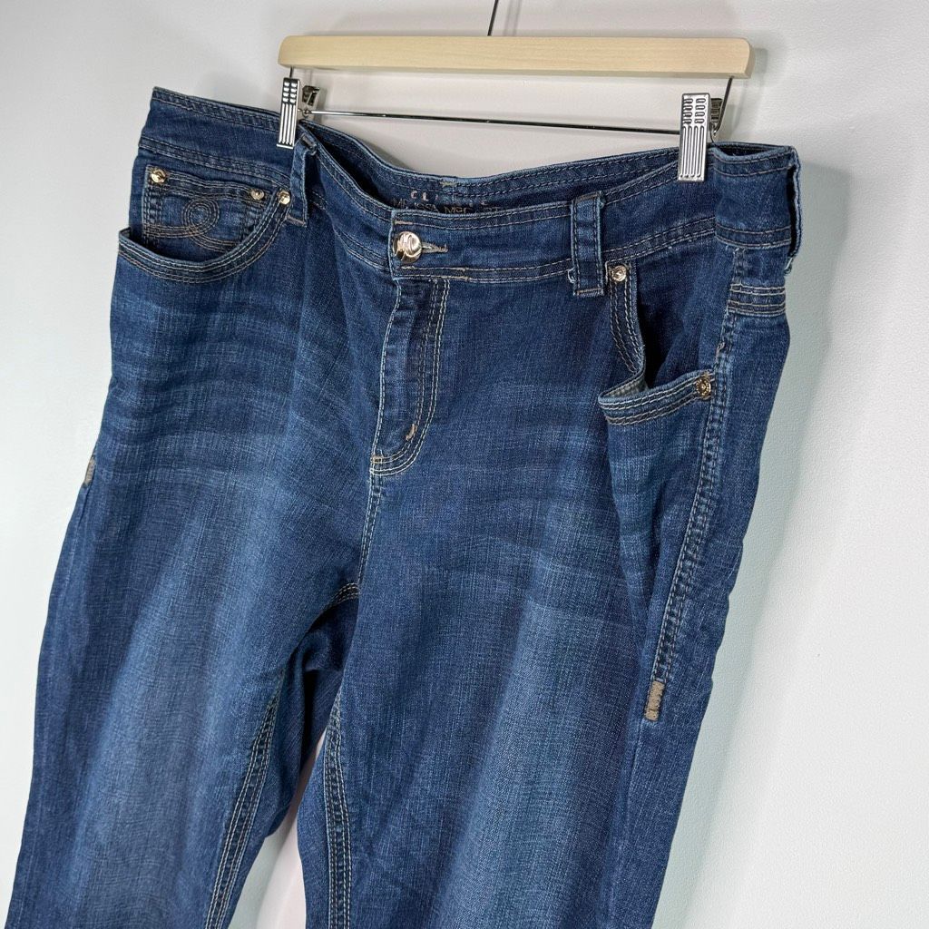 Seven 7 X Melissa Mccarthy Boot Cut Medium Wash Denim Jeans - Us Plus Size 24w